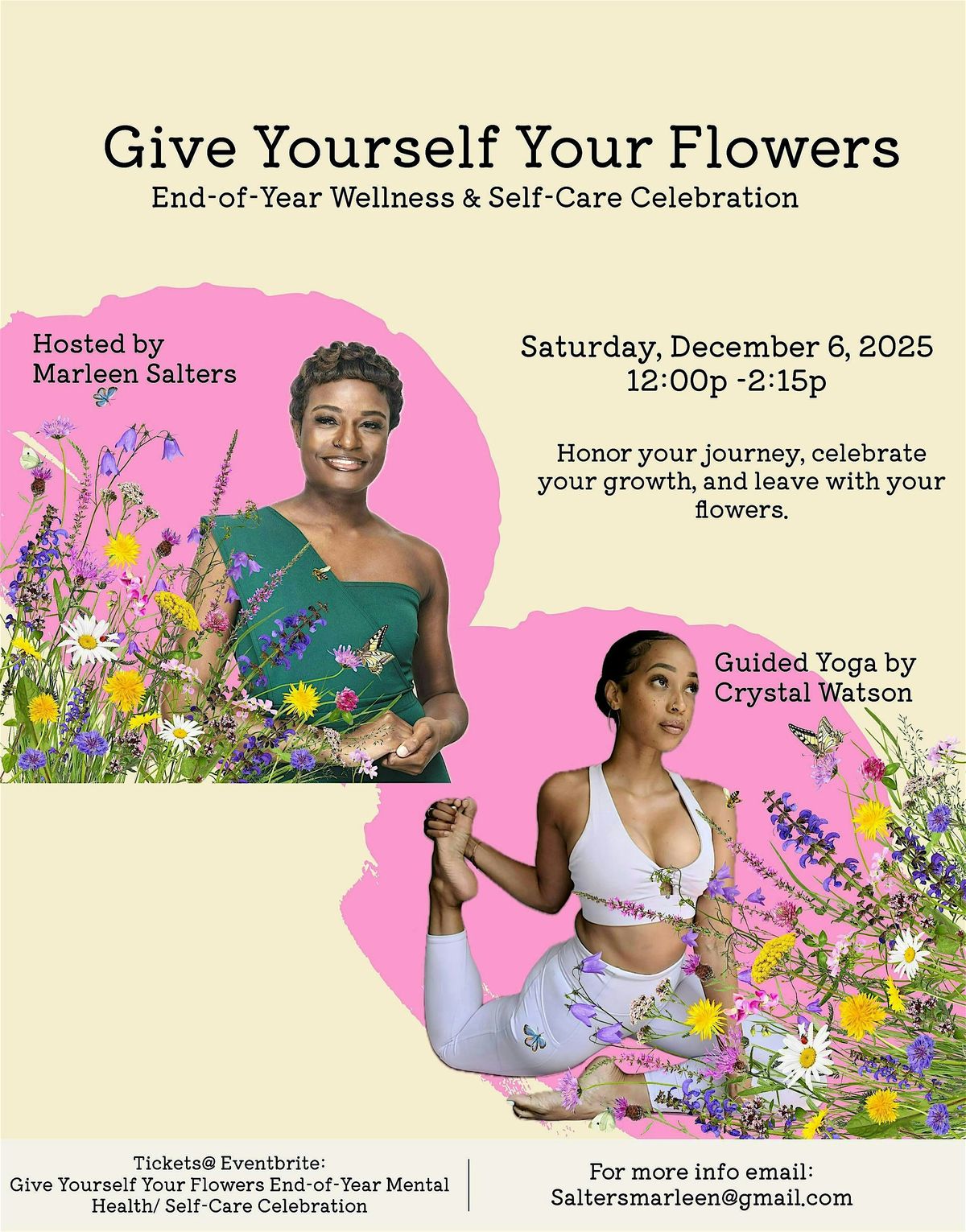 Give Yourself Your Flowers End-of-Year Wellness\/ Self-Care Celebration