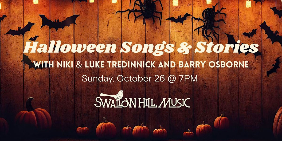 Halloween Songs and Stories with Niki & Luke Tredinnick and Barry Osborne