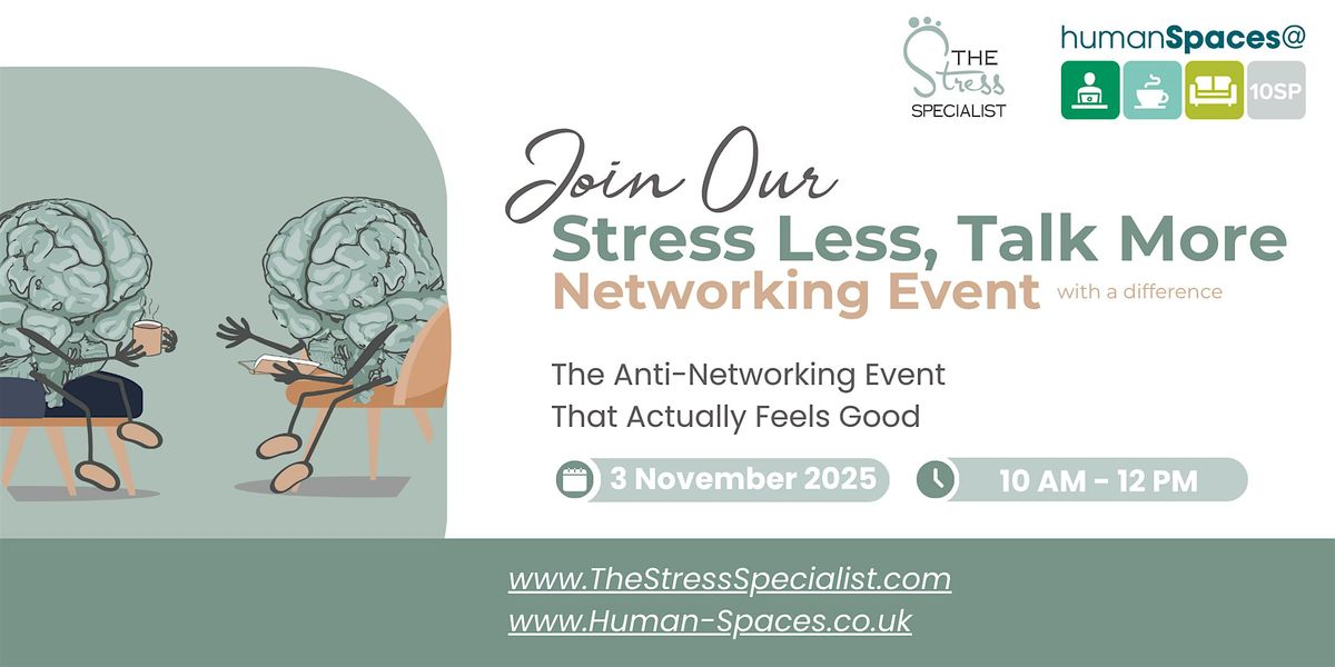Stress Less, Talk More: The Anti-Networking Event That Actually Feels Good
