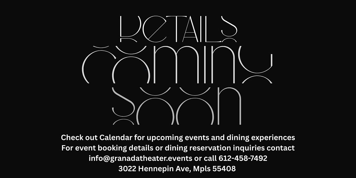 Event Details Coming soon!