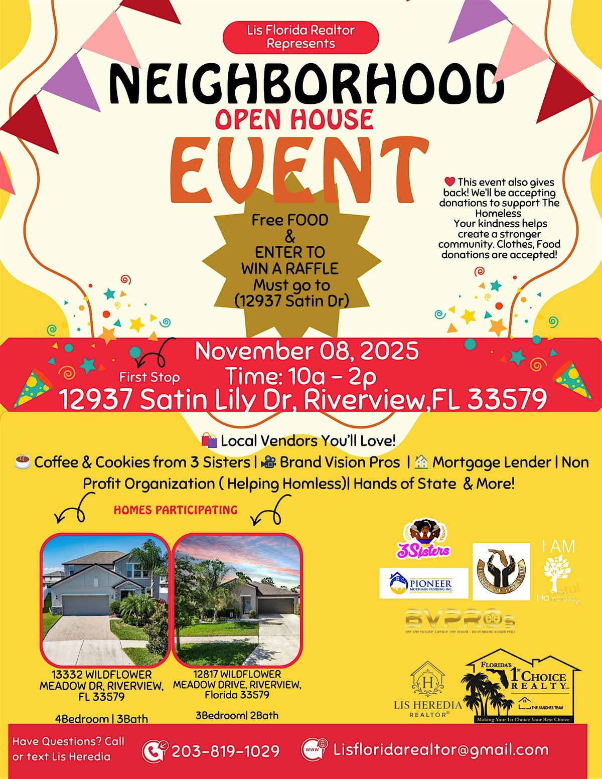 Neighborhood Open House & Vendor Day \u2013 Tour Homes, Meet Vendors & Give Back