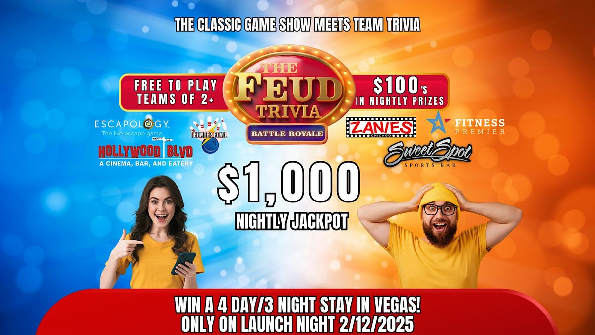 FAMILY FEUD STYLE TRIVIA @ Cheba Hut Wrigleyville