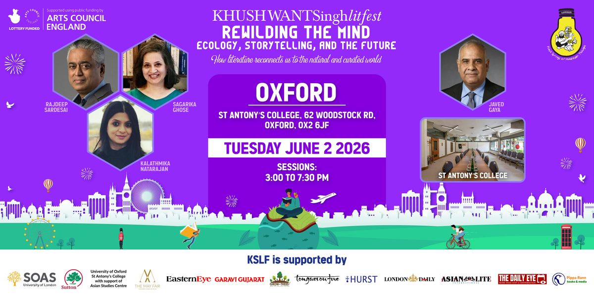 Khushwant Singh Literary Festival Oxford 2026