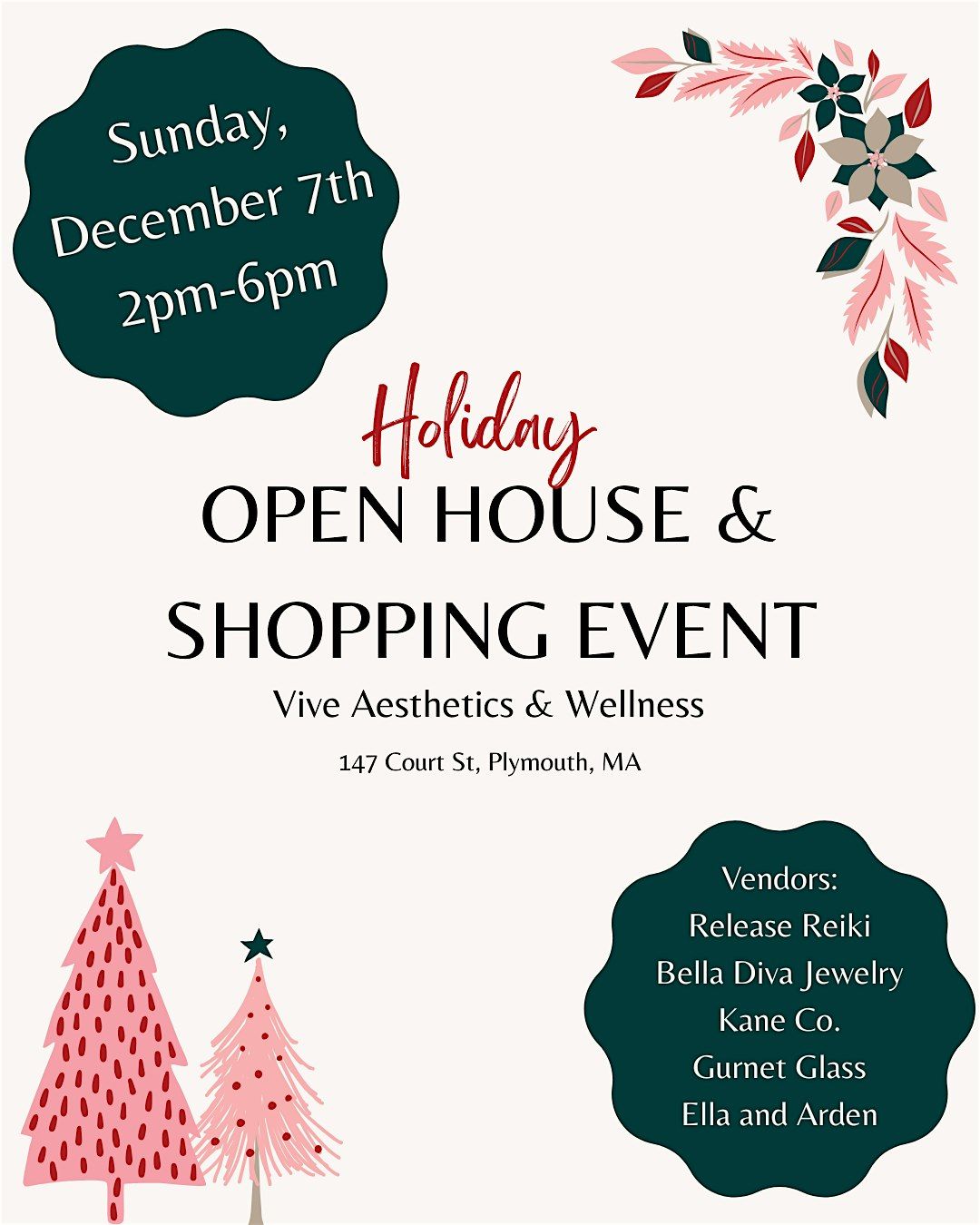 Vive Aesthetics & Wellness Holiday Open House\/Shopping Event