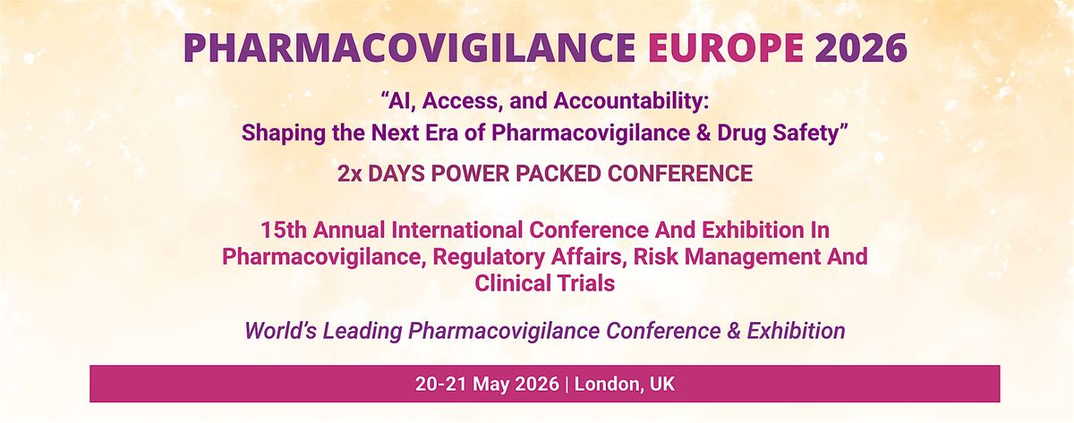 Pharmacovigilance Europe 2026