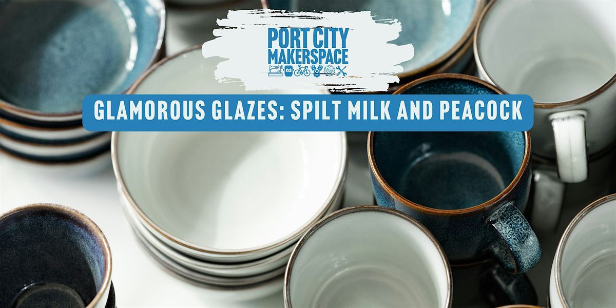 Glamorous Glazes: Spilt Milk and Peacock