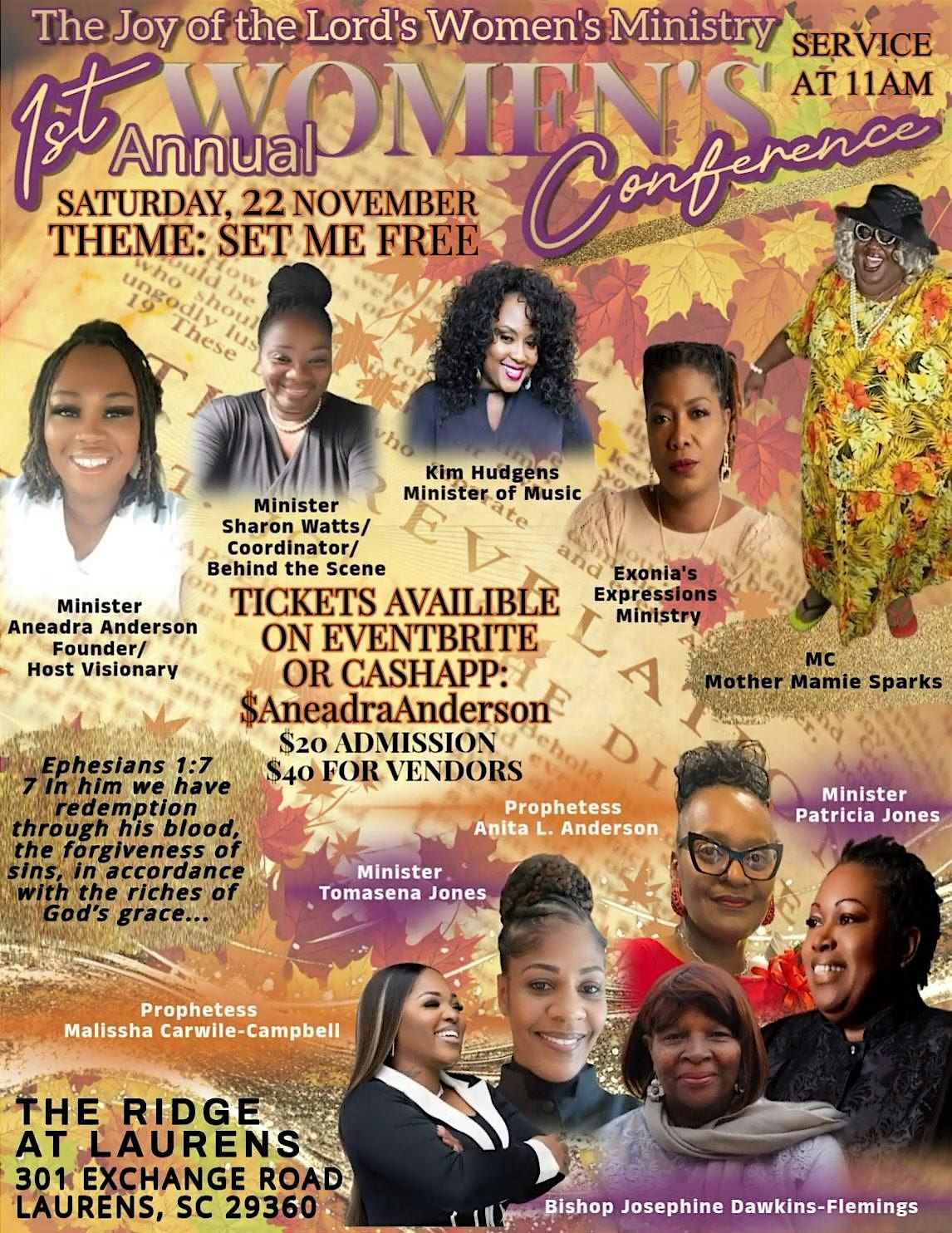 Joy of the Lord's Women's Ministry first annual Women's conference