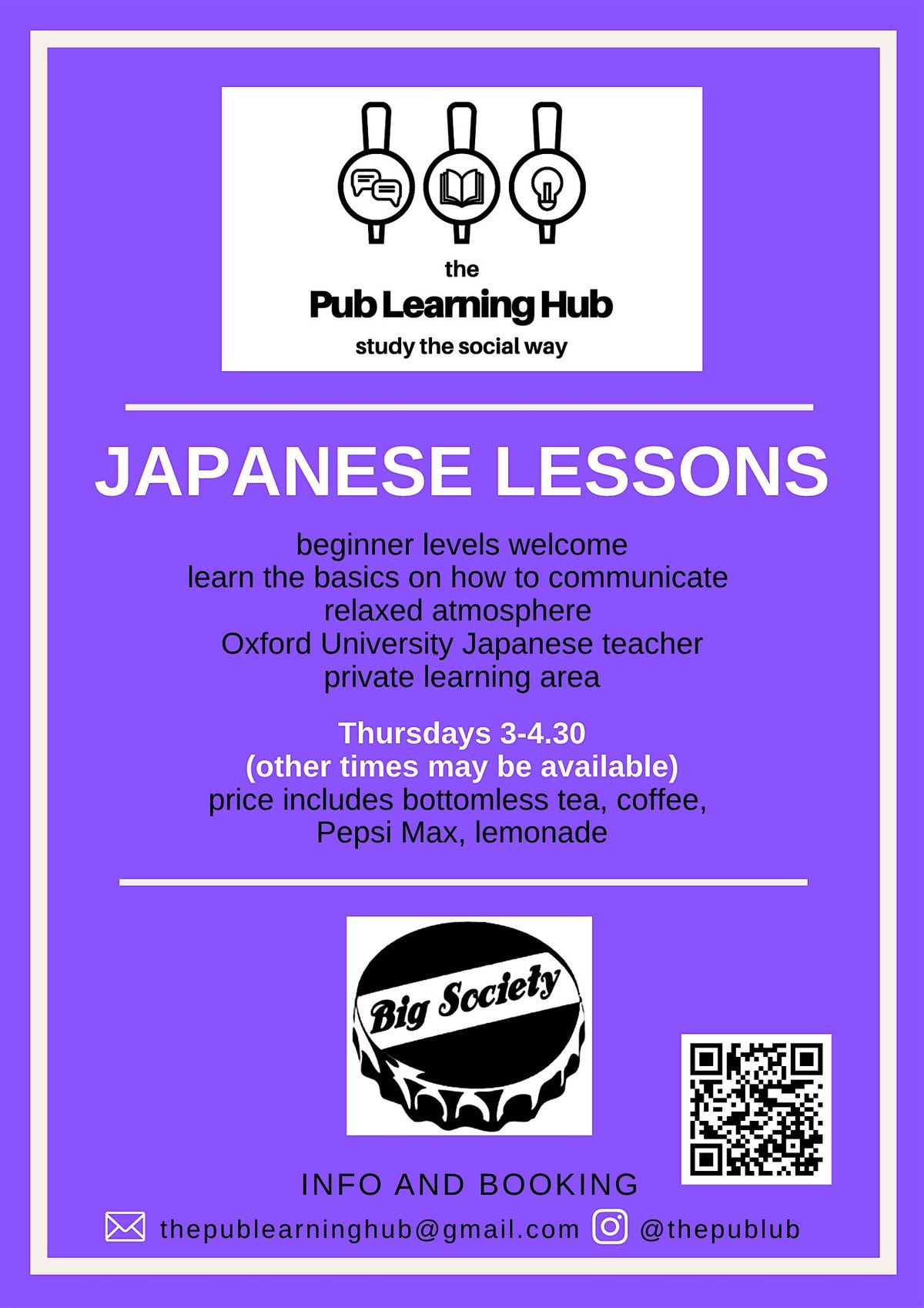 The Pub Learning Hub: Japanese on Thursdays