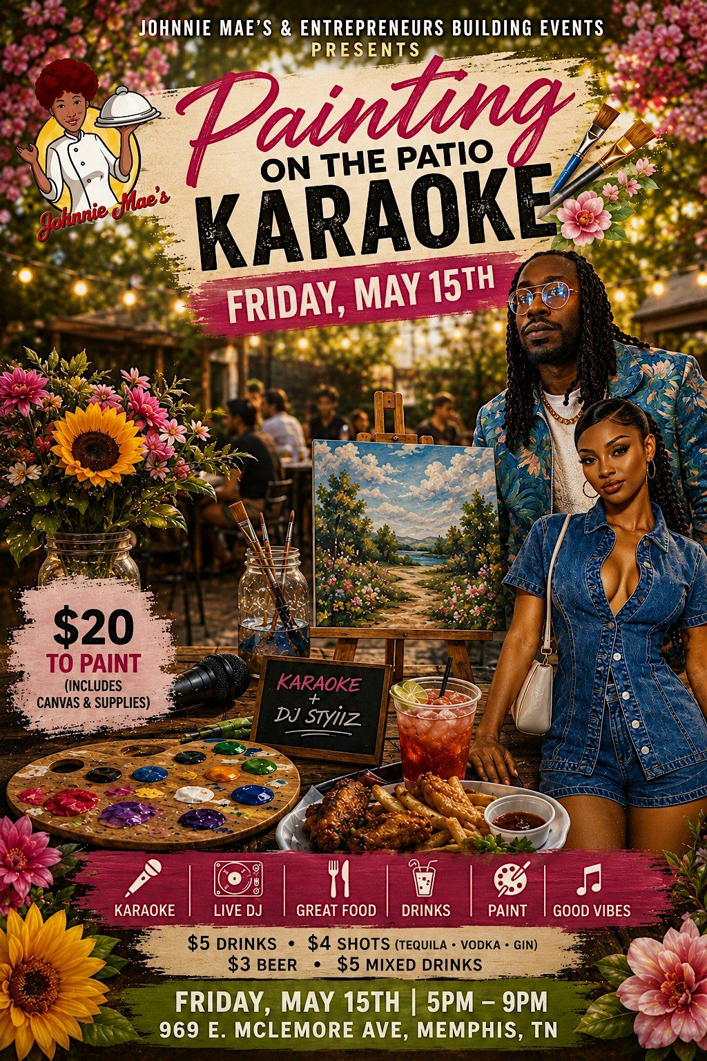 Painting on the Patio Karaoke Friday