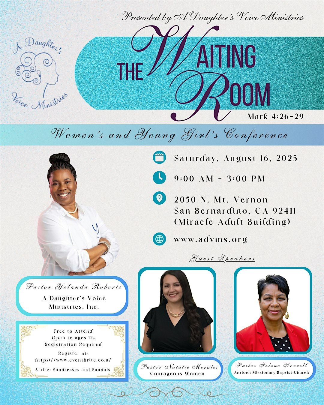 The Waiting Room: Women's & Young Girls Conference