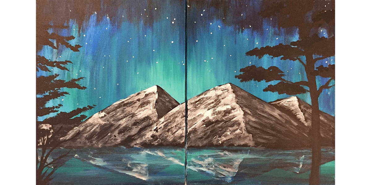 Aurora Mountain Magic - Paint and Sip in Houston | Classpop!\u2122