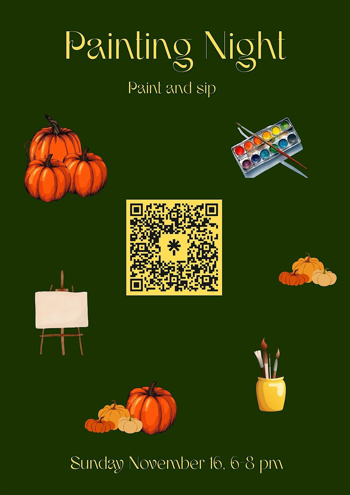 Painting Night | Paint and sip on canvas | Simpl Cafe