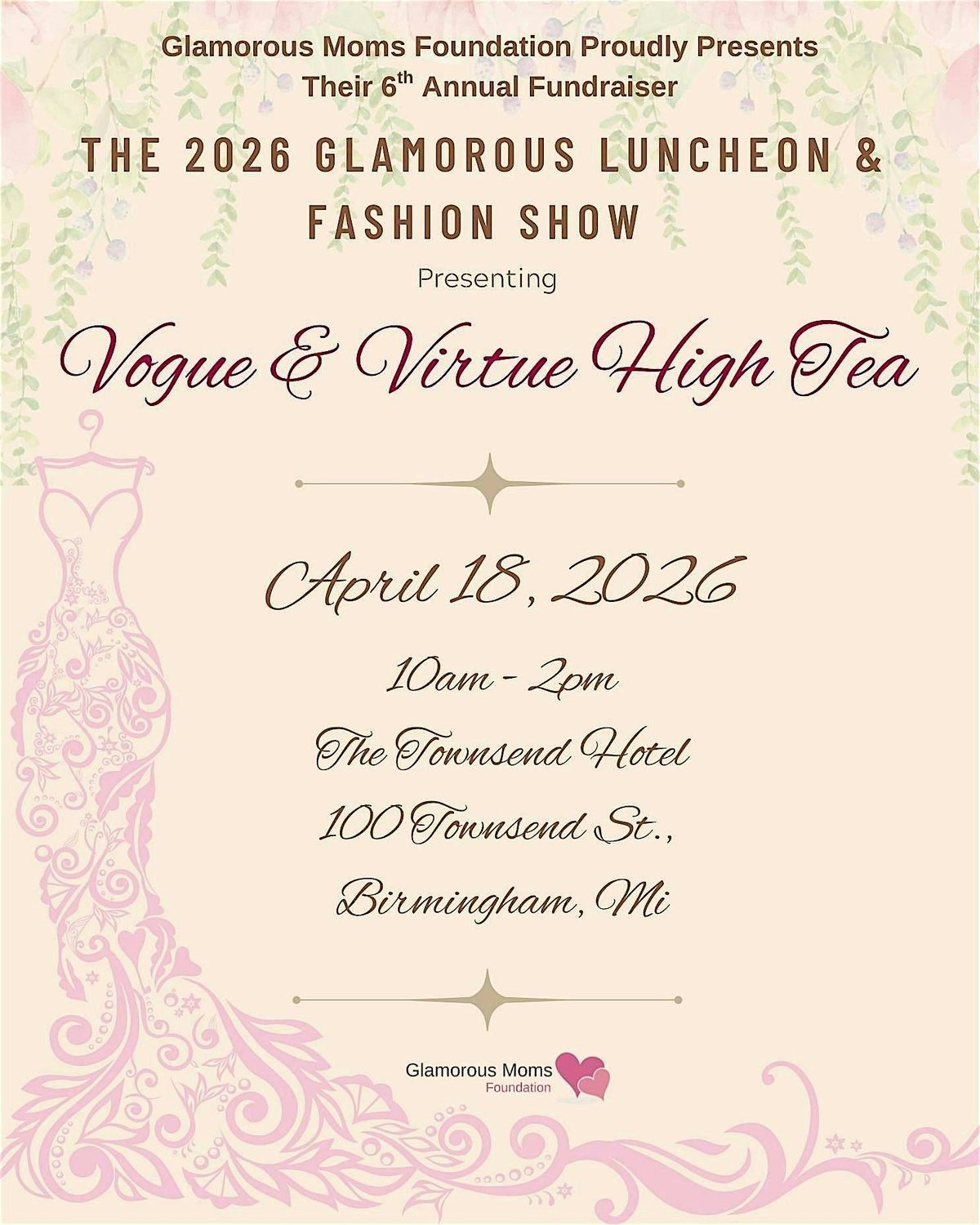 The 2026 Glamorous Luncheon & Fashion Show; Vogue & Virtue High Tea