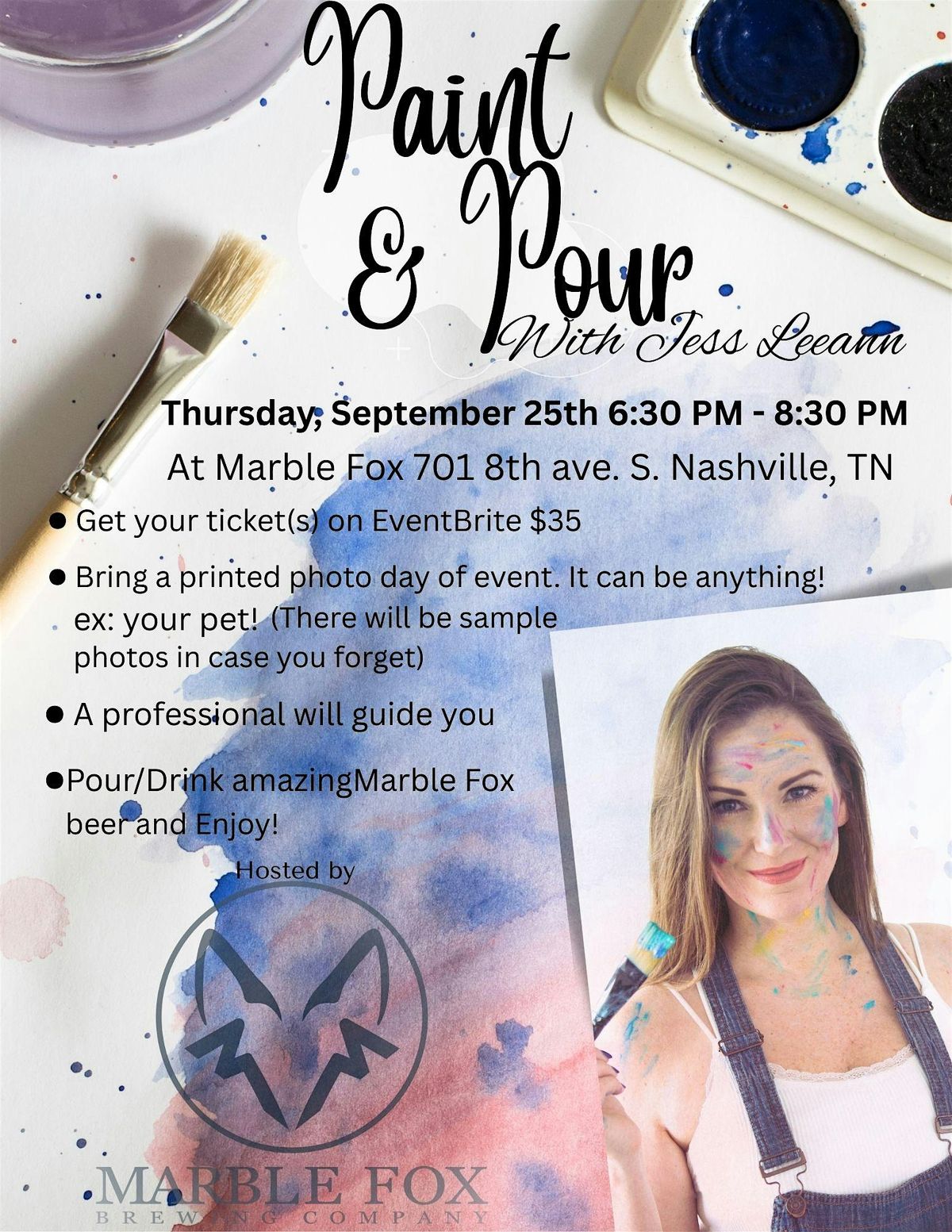 Paint and Pour with Jess Leeann