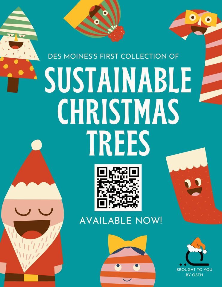 Sustainable Christmas Tree Popup Peace Tree Des Moines Branch