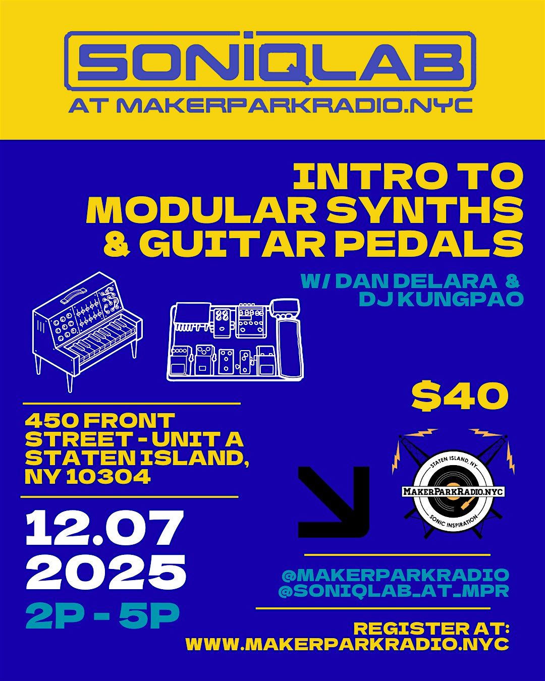 INTRO TO MODULAR SYNTHS & EFFECT PEDALS