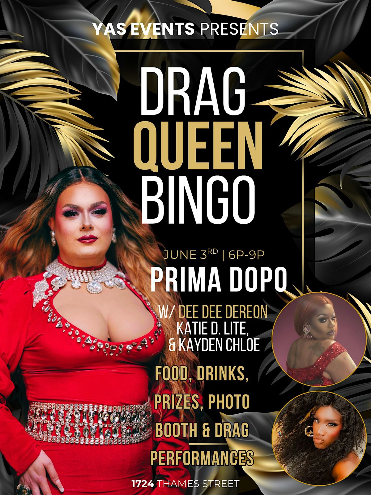 Prima Dopo Drag Bingo