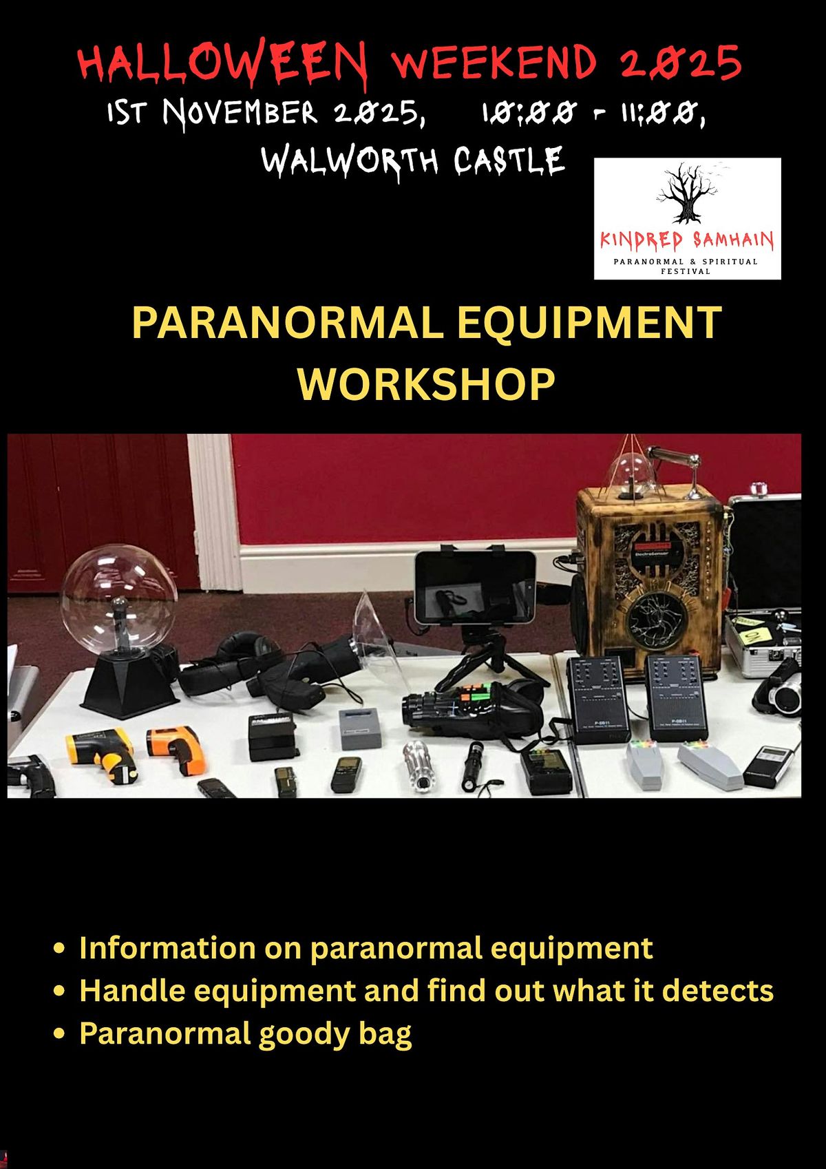 Kindred Samhain - *SOLD OUT* Paranormal Equipment Workshop