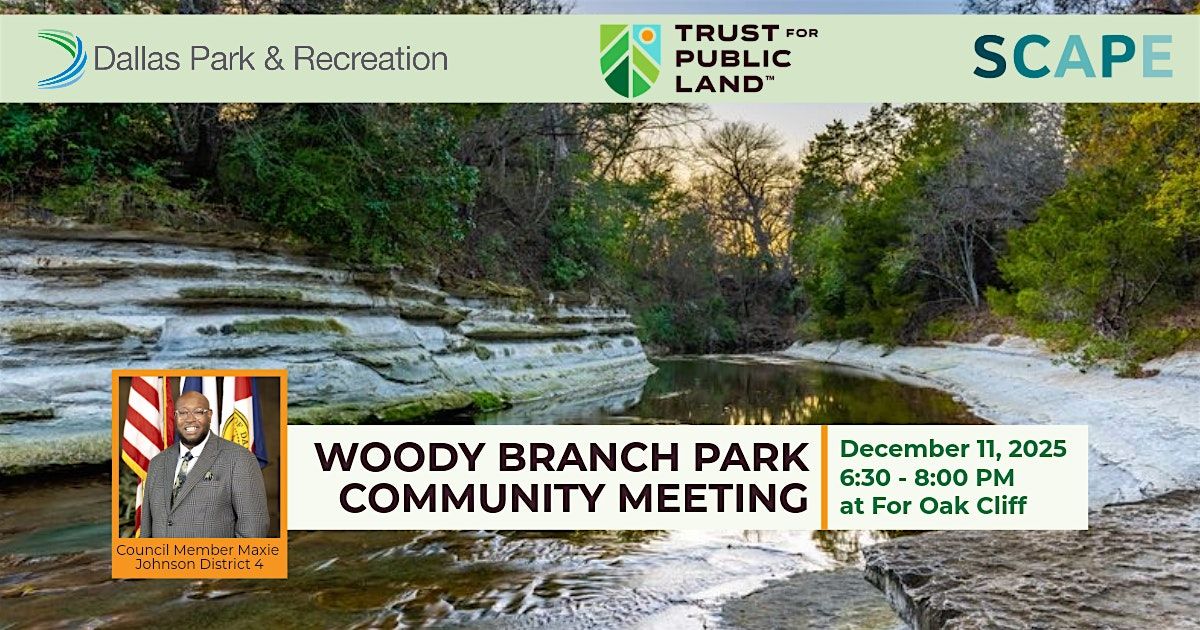 Woody Branch Park: Community Meeting December 2025