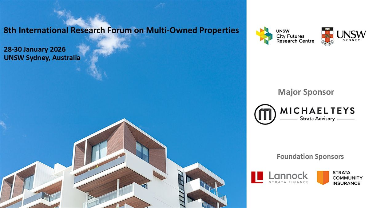 2026 International Research Forum on Multi-Owned Properties