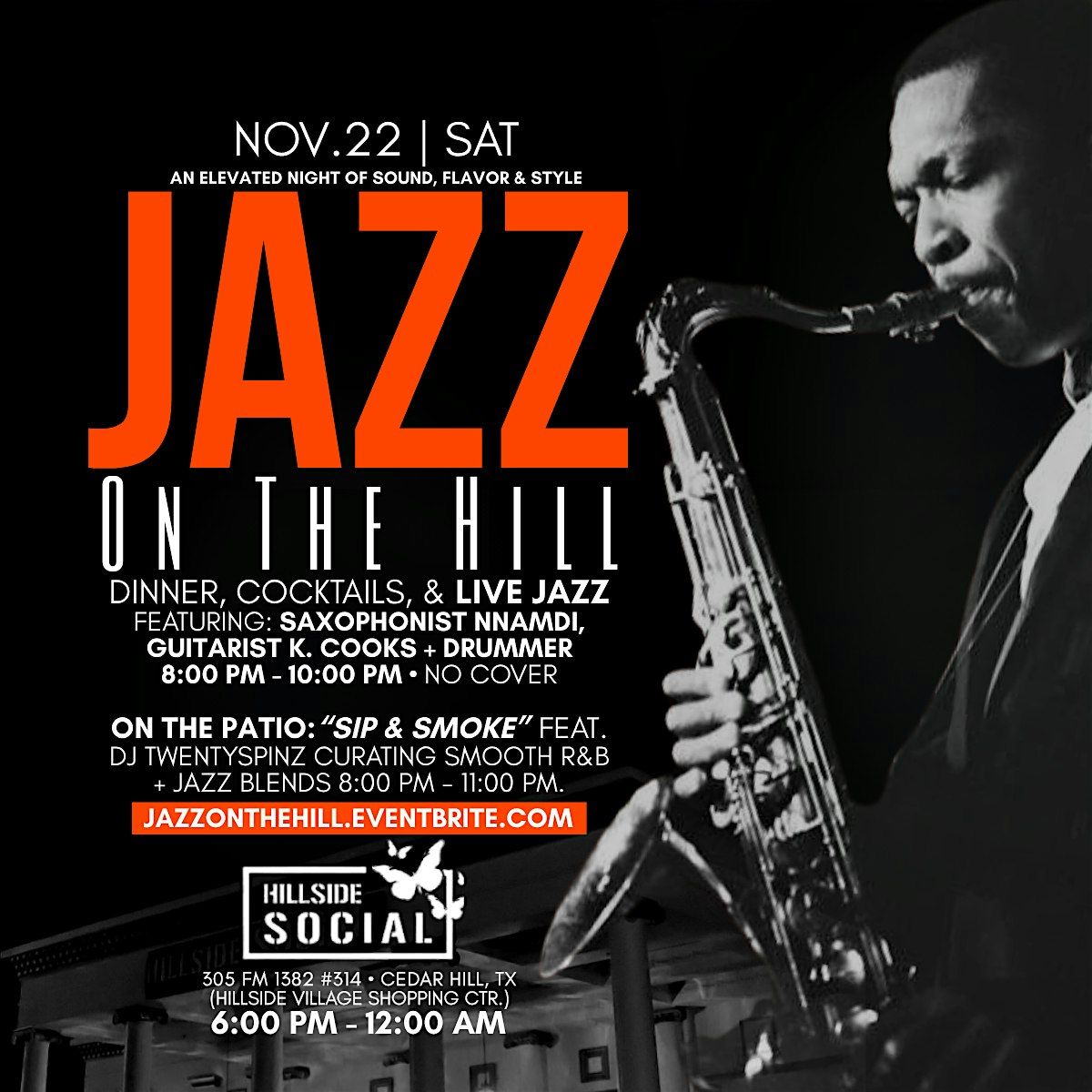 JAZZ On The HILL, Vol.2: Live Jazz, Dinner & Cocktails @ Hillside Social