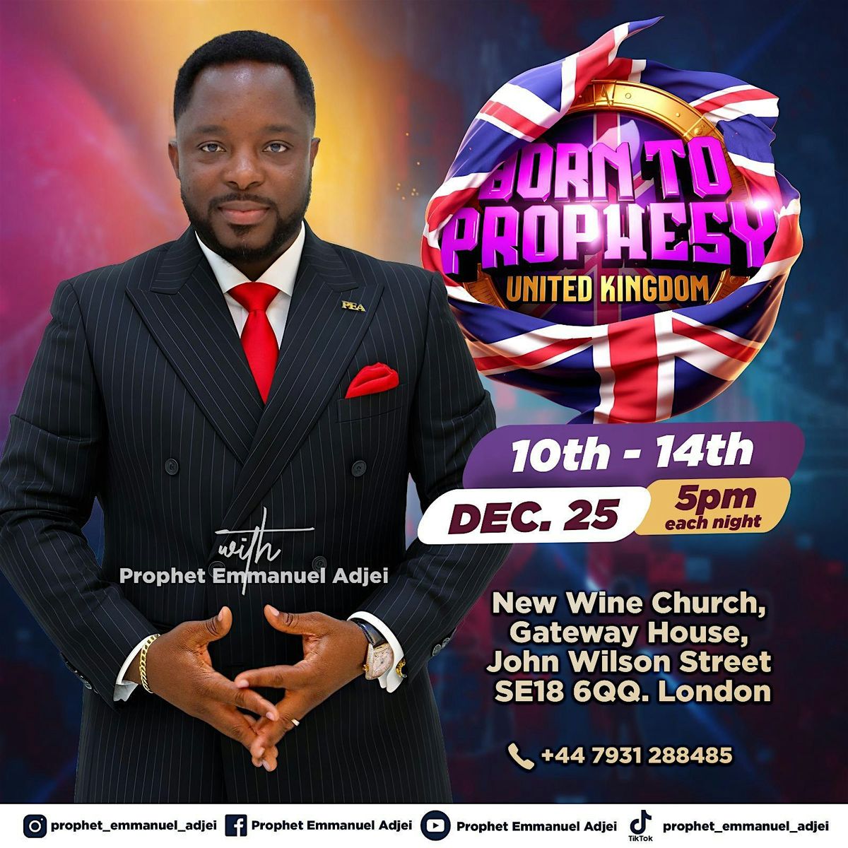 BORN TO PROPHESY - UNITED KINGDOM 2025