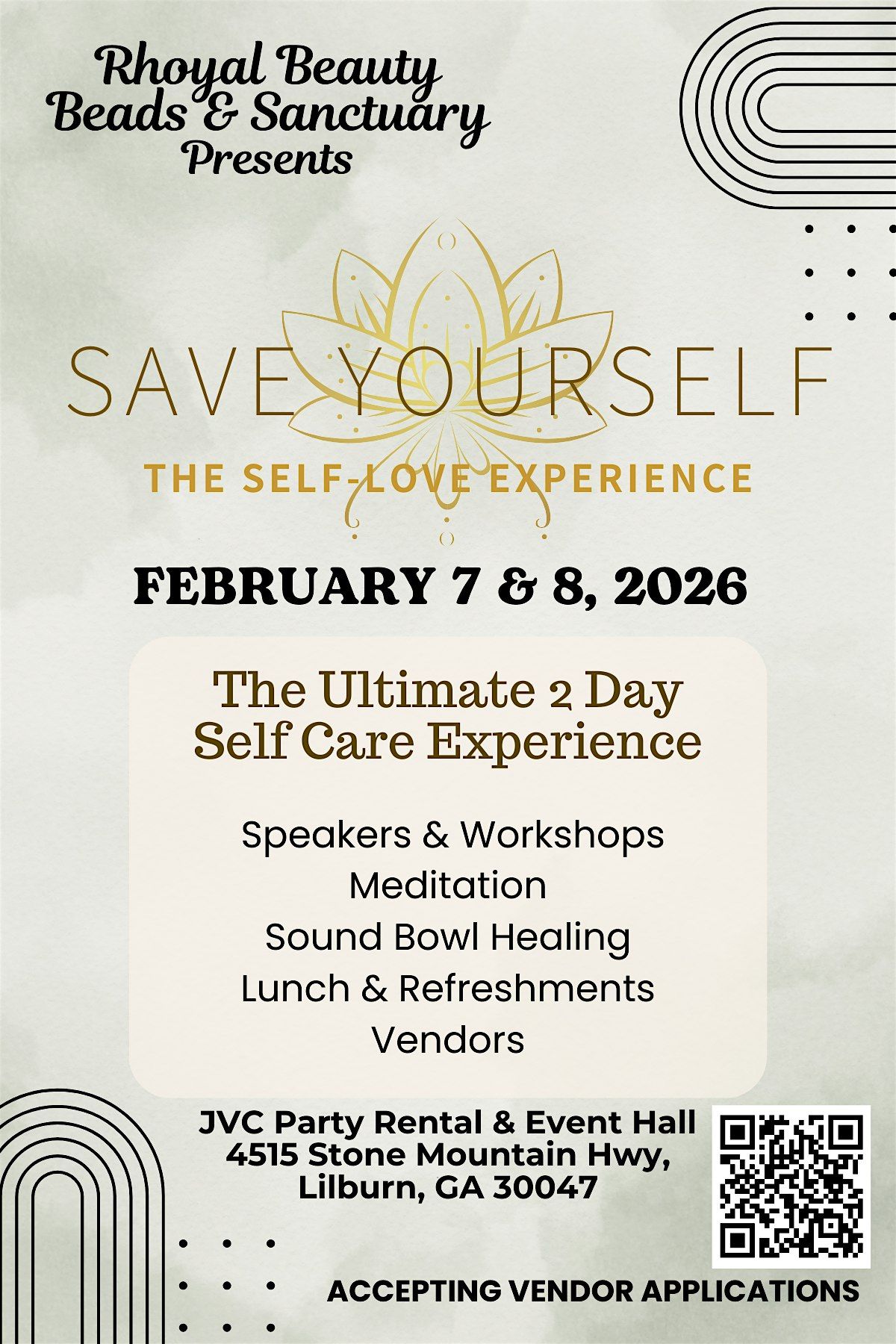 Save Yourself: The Self Love Experience 2026