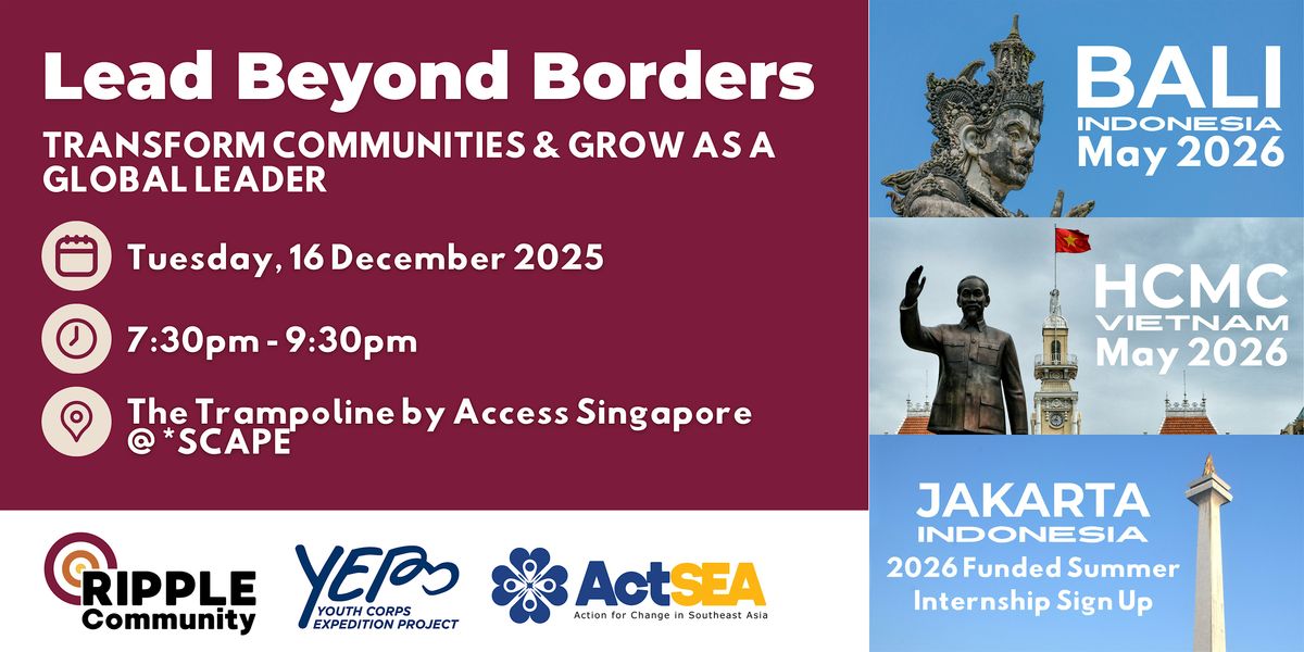 Lead Beyond Borders: YEP Leaders Recruitment Event \/\/ For SC and SPR