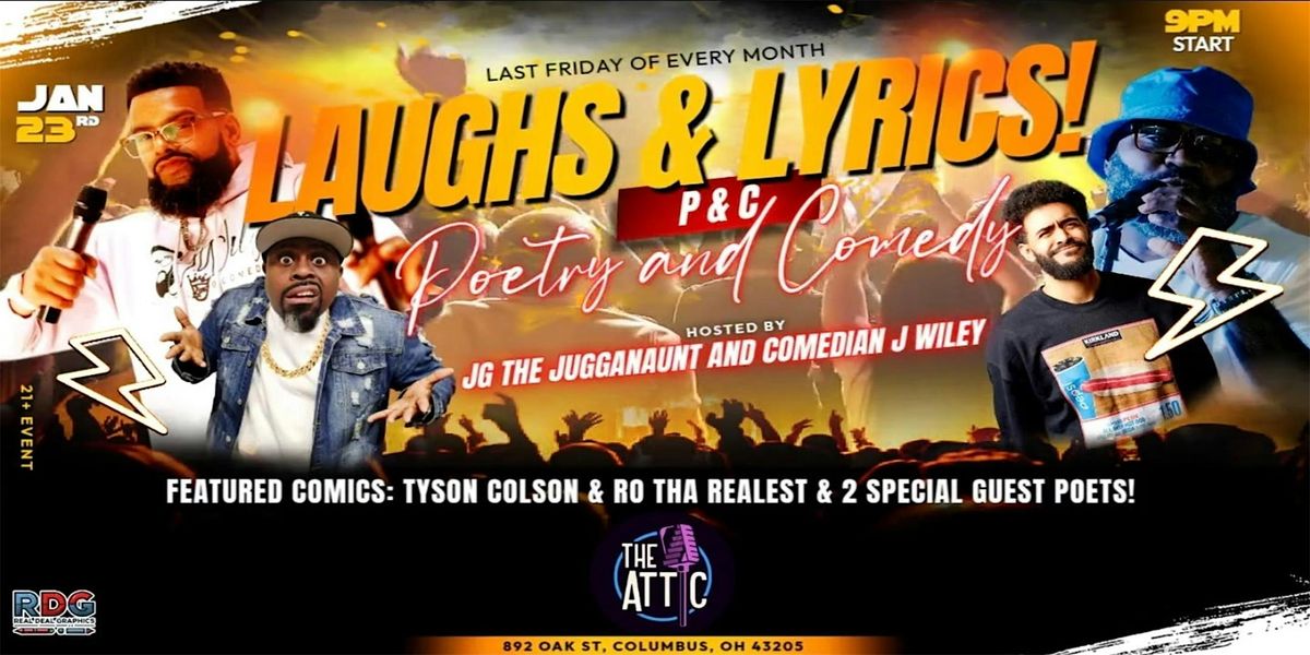 Laughs & Lyrics at The Attic Comedy Club, Columbus, Ohio