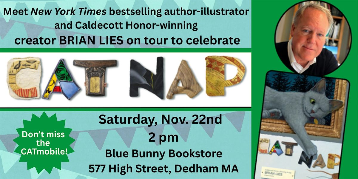 Meet Bestselling Author-Illustrator Brian Lies for a Cat Nap Party!
