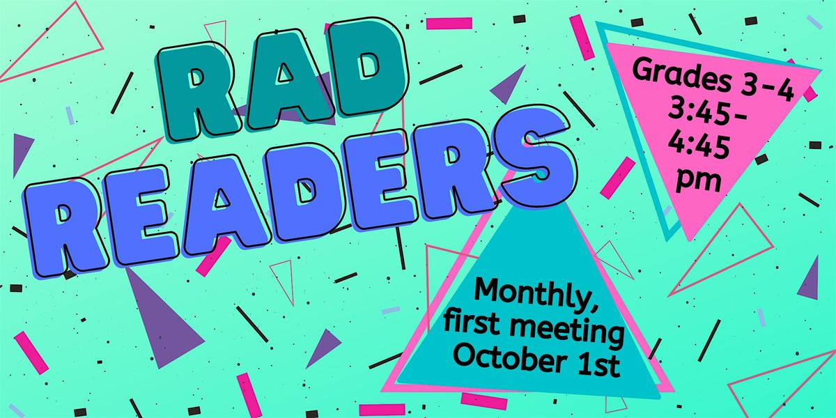 Rad Readers Book Club: Grades 3-4