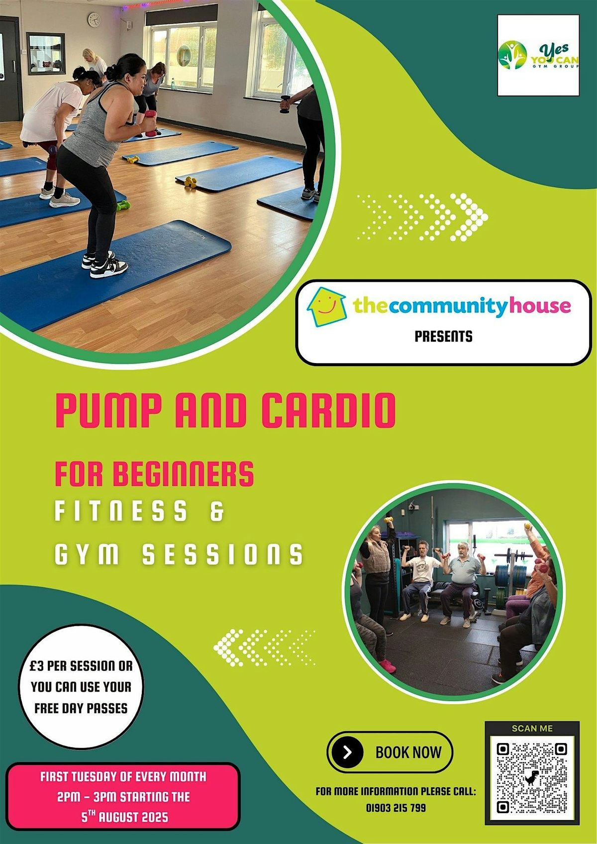 Pump and Cardio for beginners provided by Worthing Homes' Community House