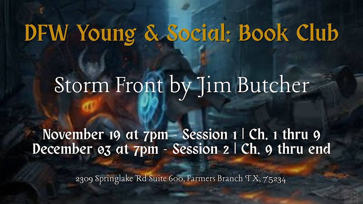DFWYAS Book Club: Storm Front by Jim Butcher
