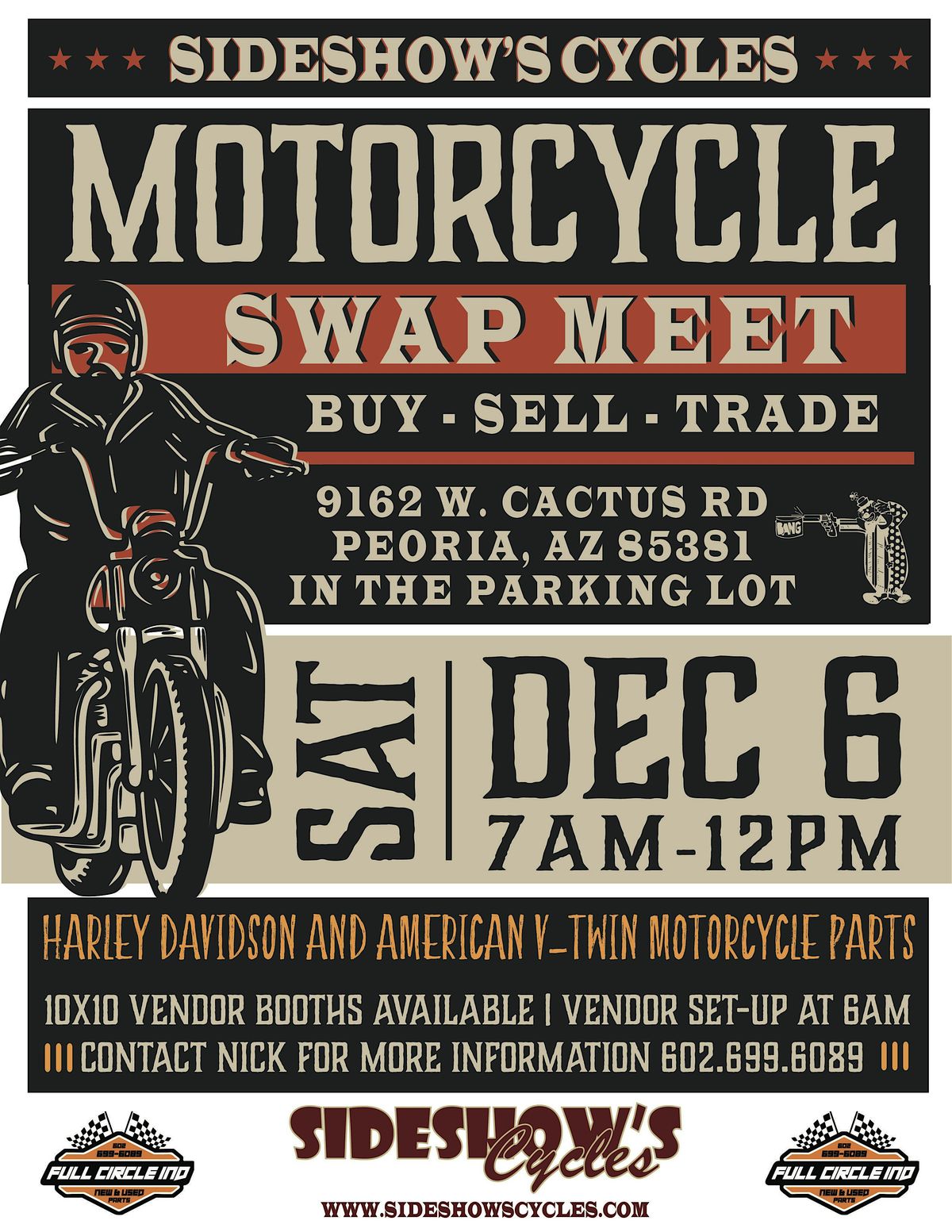 Sideshow's Super Swap - Motorcycle Parts Swap Meet