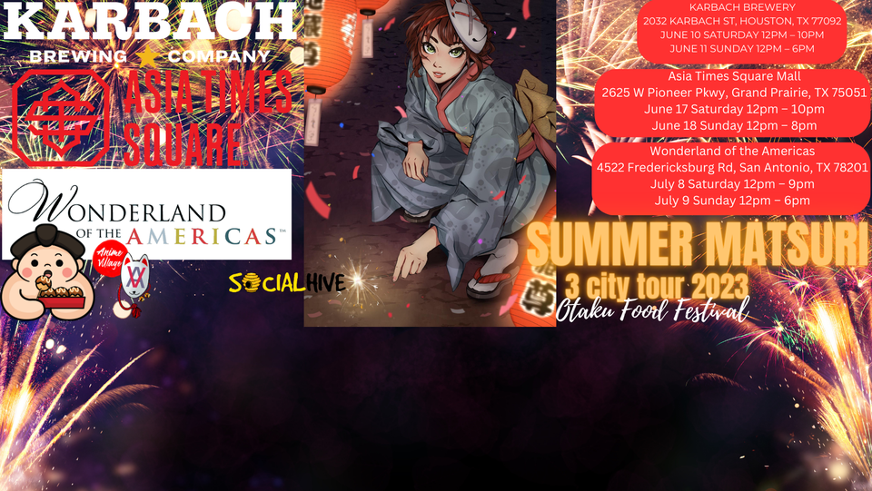 Otakus Summer Matsuri Food + Anime Festival Dallas Asia Times Square