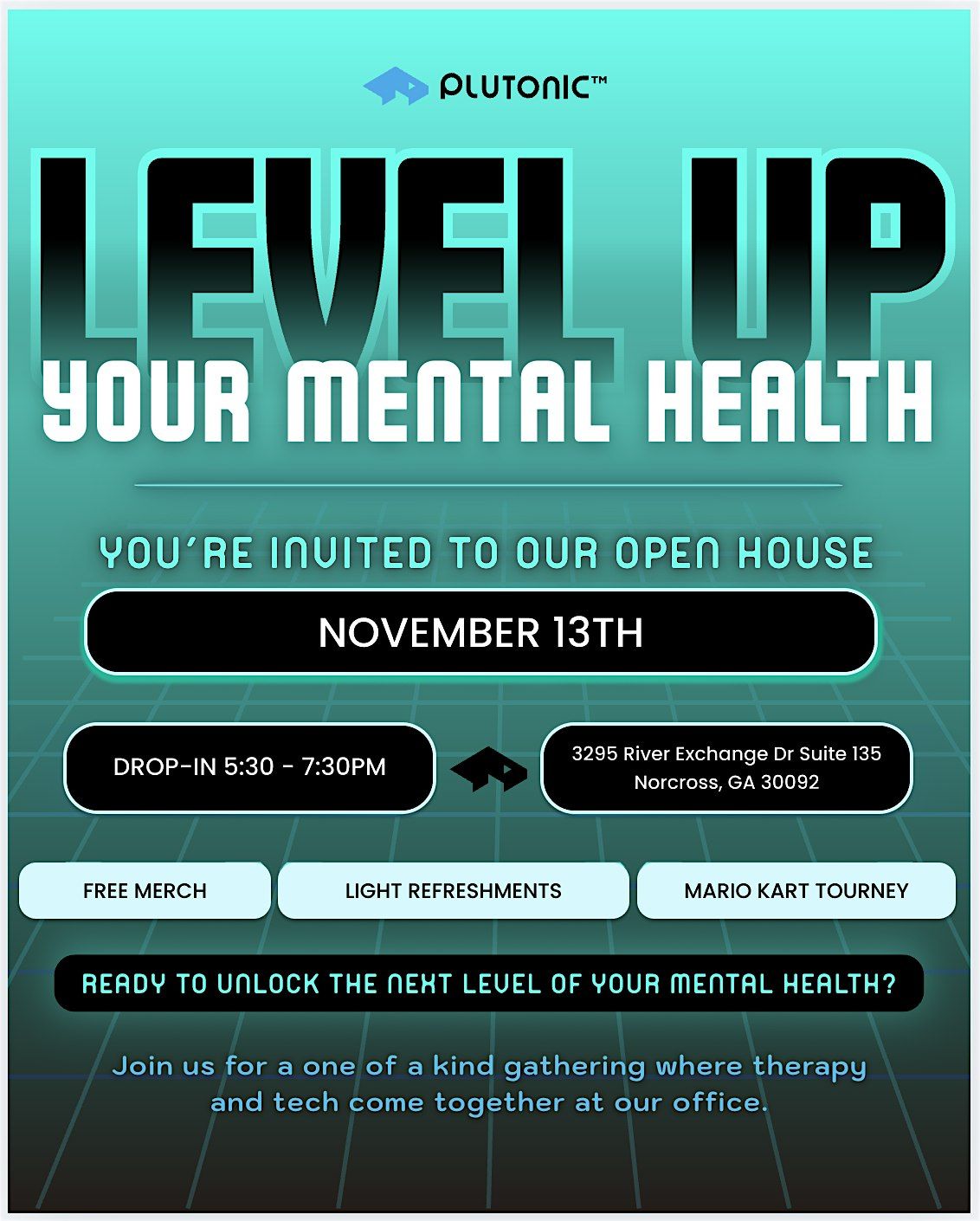 Plutonic Mental Health | Tech & Therapy Open House