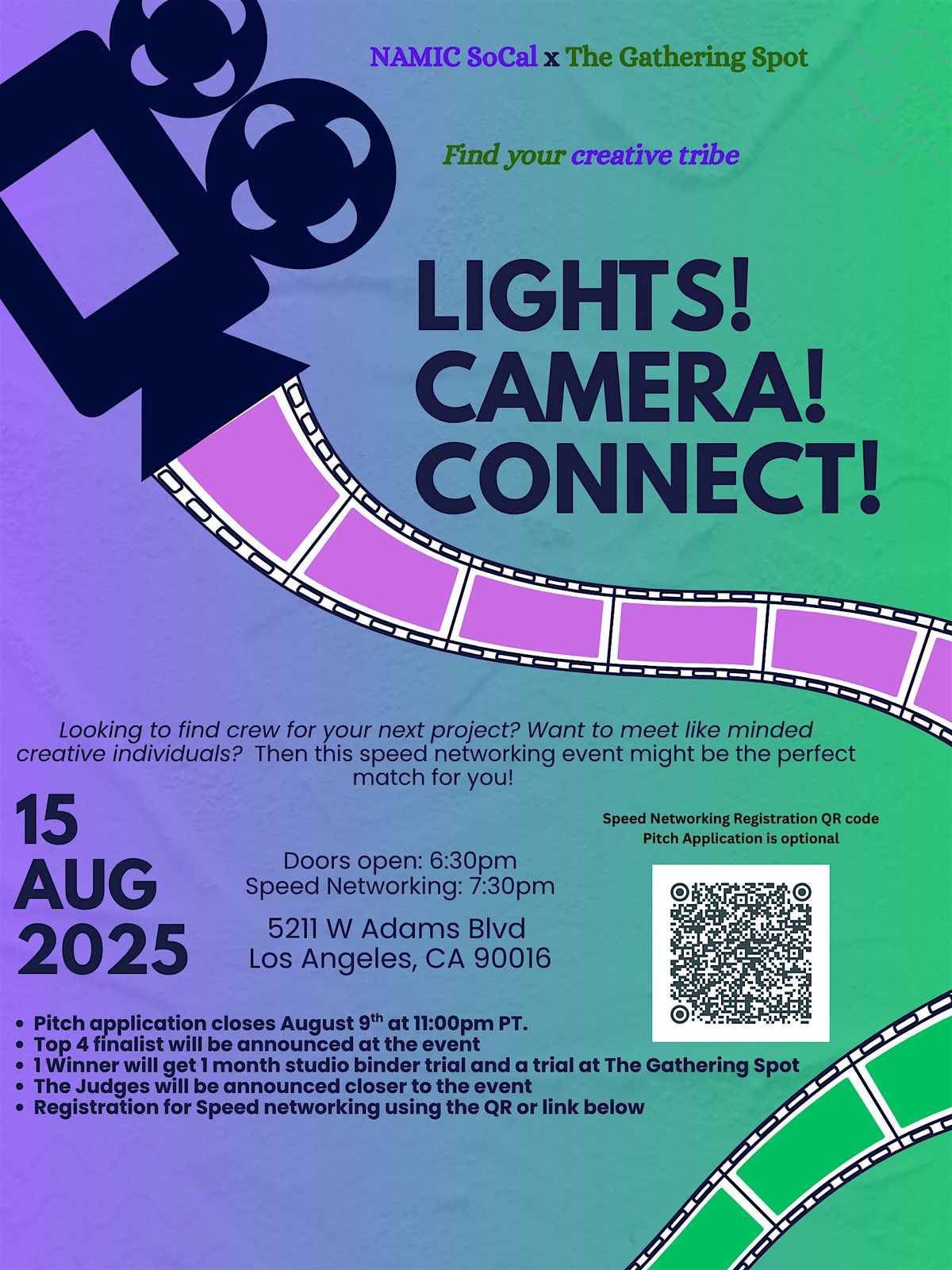LIGHTS, CAMERA, CONNECT! LA FILM SPEED NETWORKING EVENT