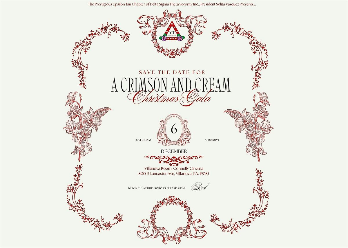 A Crimson & Cream Gala