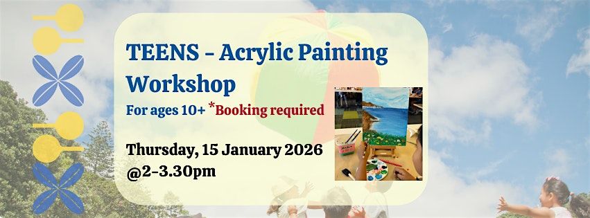Acrylic Painting Workshop with Mutu Arts (ages 10+)