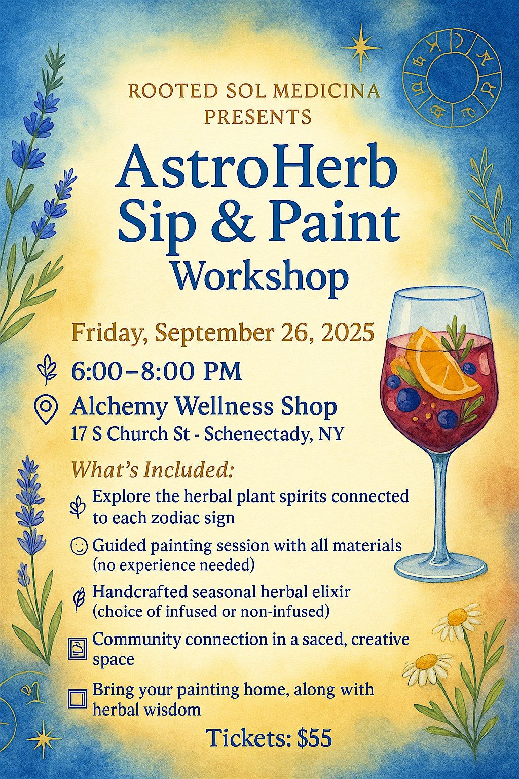 AstroHerb Sip & Paint Workshop
