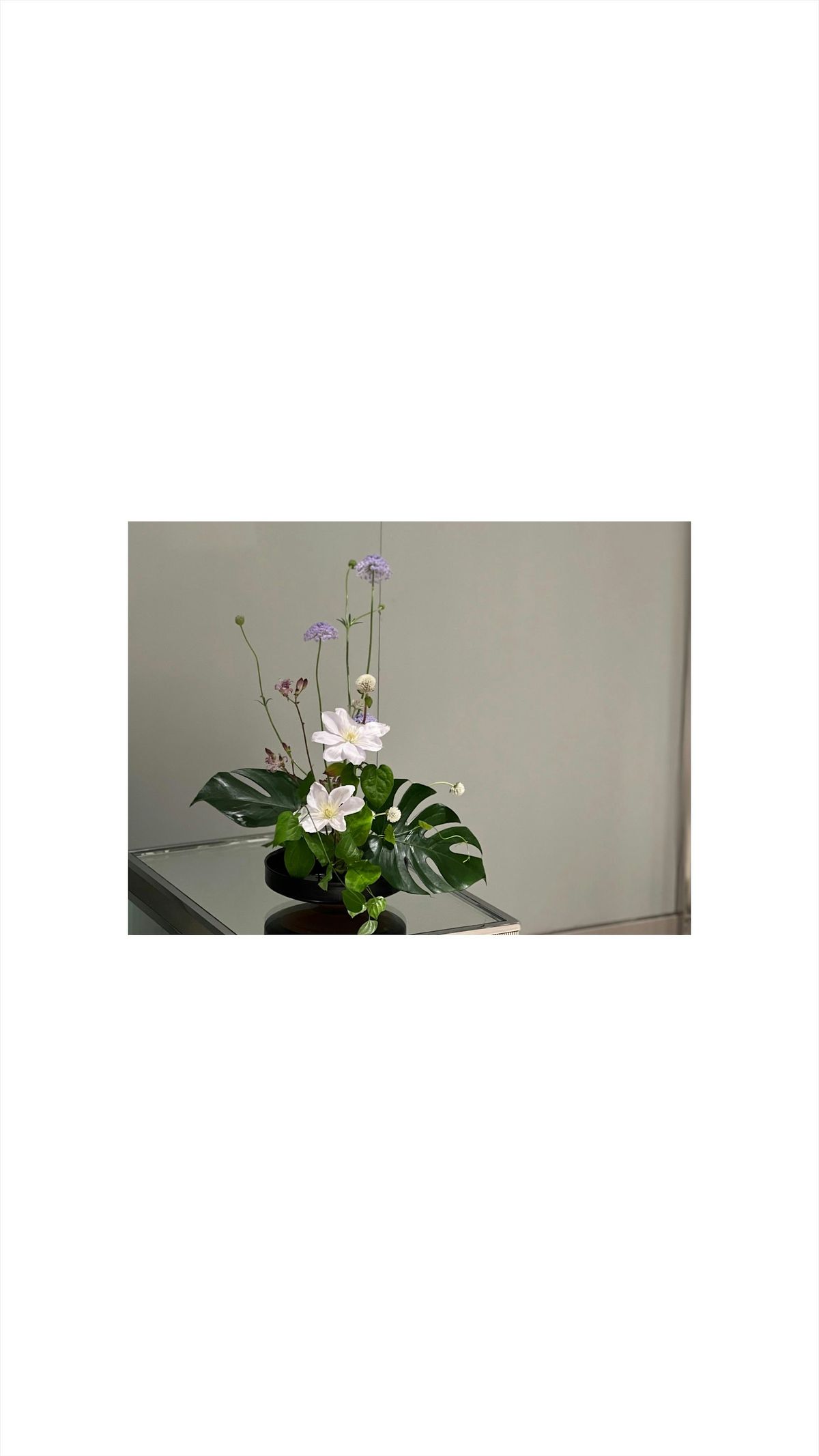 Modern Ikebana Flower Arrangement Workshop and Tea Tasting