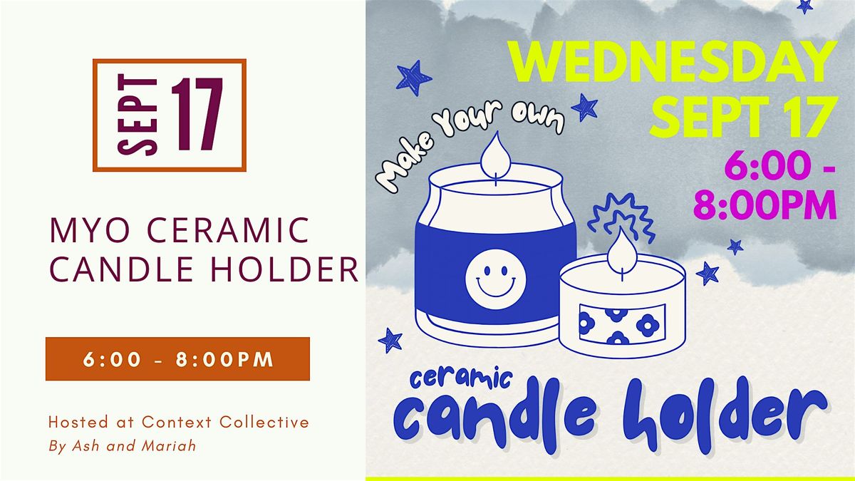 MYO Ceramic Candle Holder Luminary