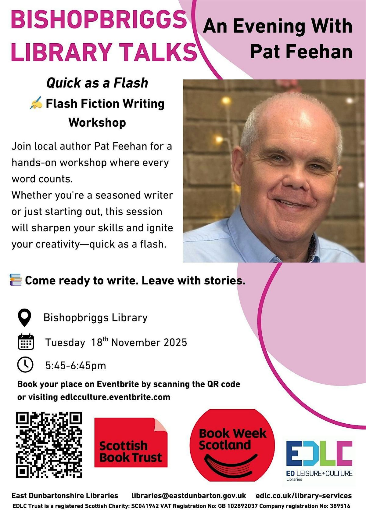 William Patrick Library Talks: Book Week Scotland - Pat Feehan