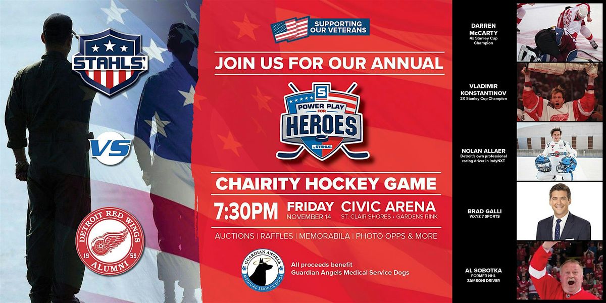 Stahls' Power Play for Heroes Charity Hockey Game 2025
