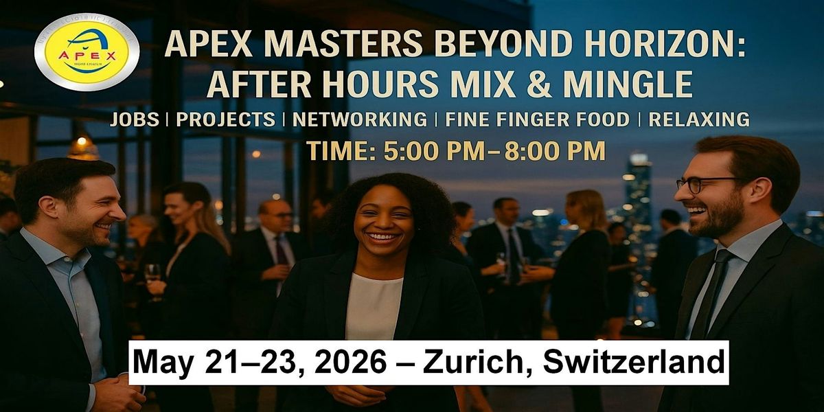 Apex Meet-ups Cooperation \u2022 Jobs \u2022 Networking in Zurich, Switzerland