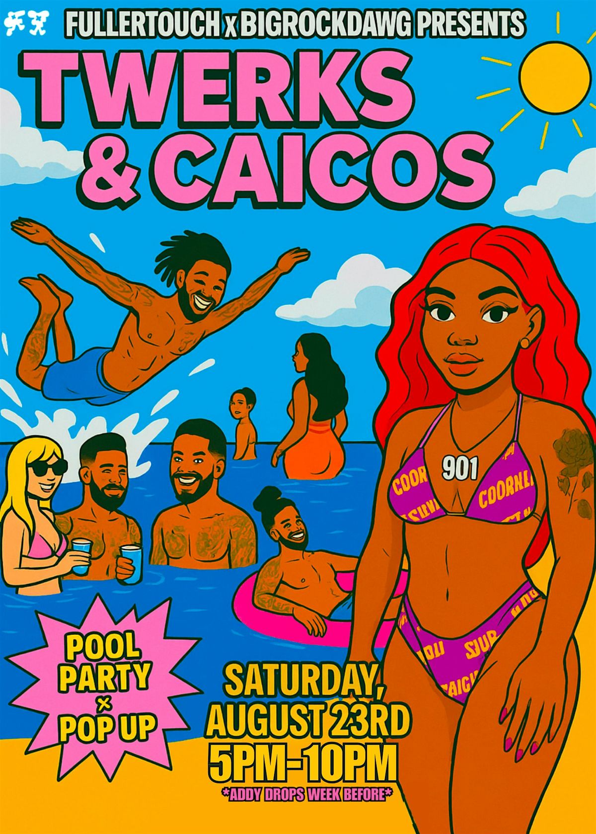 Twerks & Caicos Pool party X Pop up