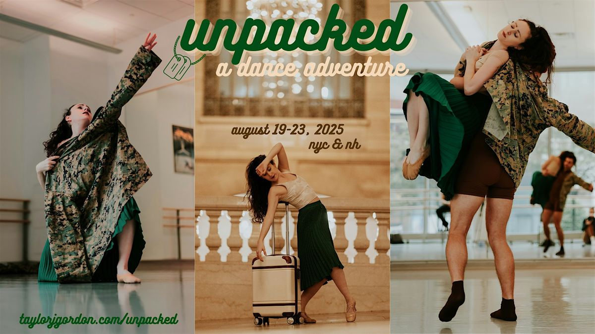 "UNPACKED: a dance adventure" NYC Tues. 8.19.25, Waterside Plaza