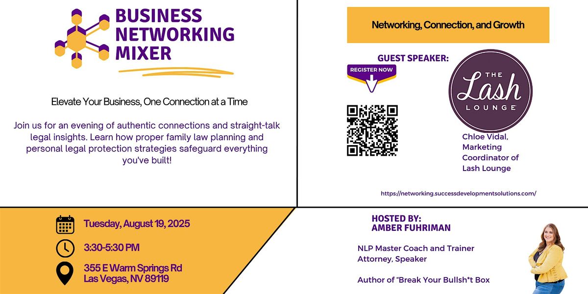 Business Networking Event - Define and Create Success