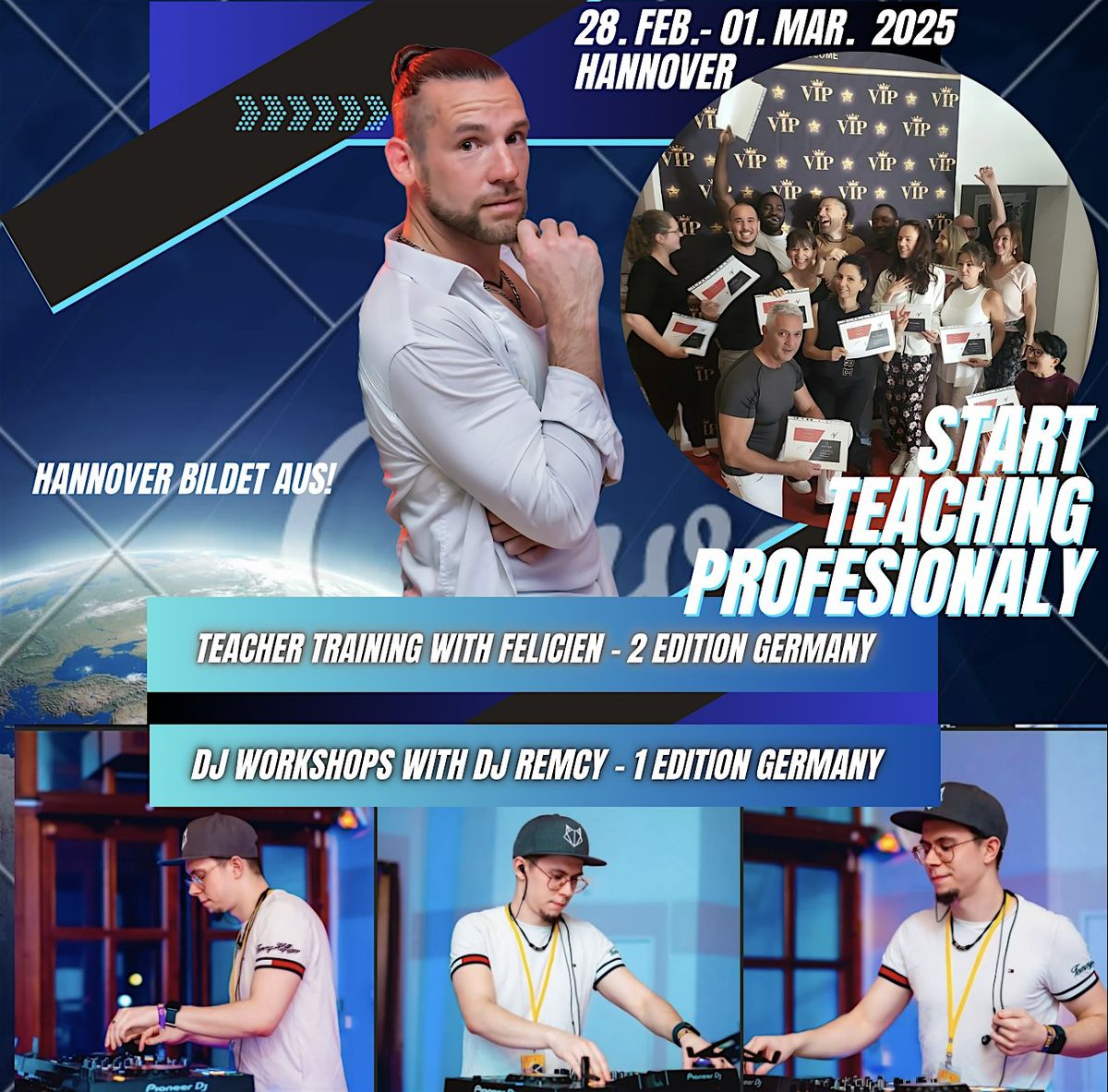 Teacher Training mit F\u00e9licien & DJ Workshop mit DJ Remcy