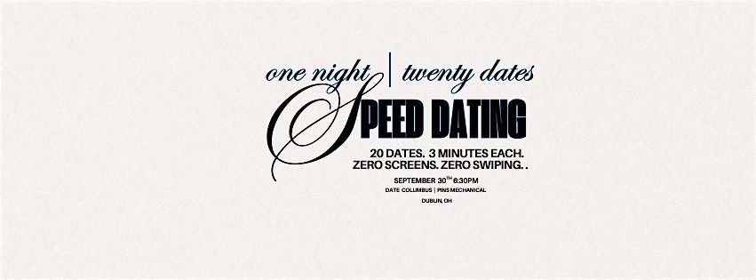 One Night | 20 Mini Dates